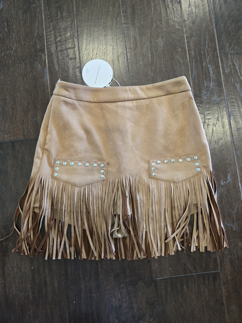 Fringe Suede Mini Skirt